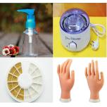 Many different kinds of cosmetic.