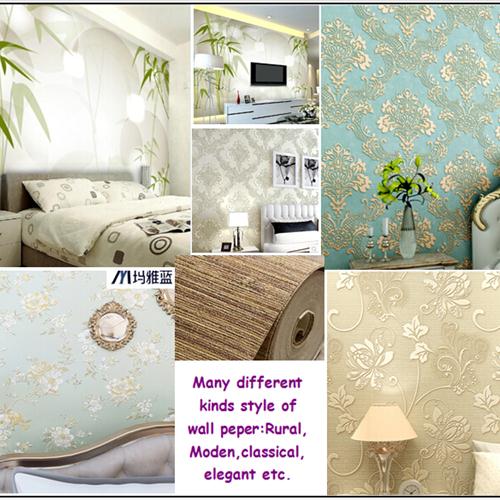 Many different kinds of wallpaper.