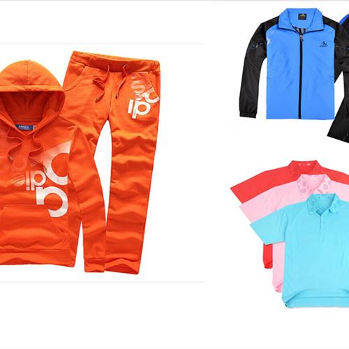 Many different kinds of clothes.