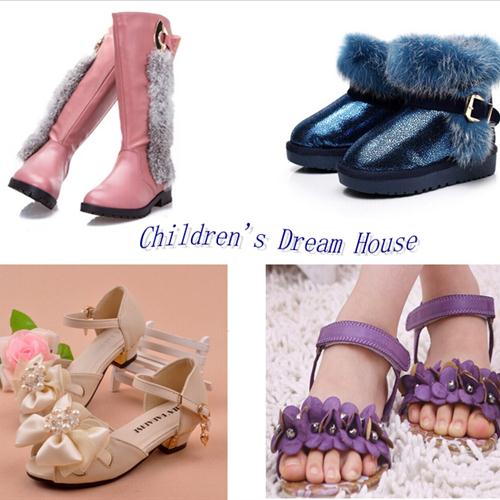 Many different kinds of shoes.