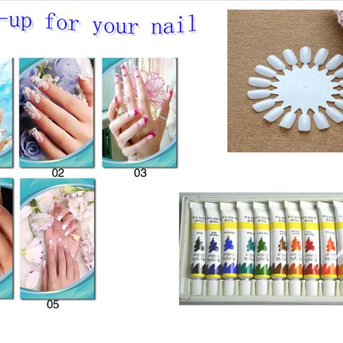 Many different kinds of cosmetic.
