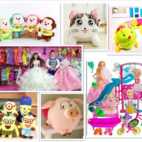 many different kinds of toys